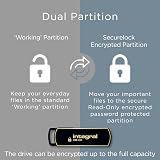Integral 32GB USB 3.0 Flash Drive Secure Lock II 256 Bit AES Encryption view 3