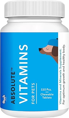 Drools Absolute Vitamin Tablet- Dog Supplement, 110 Pieces