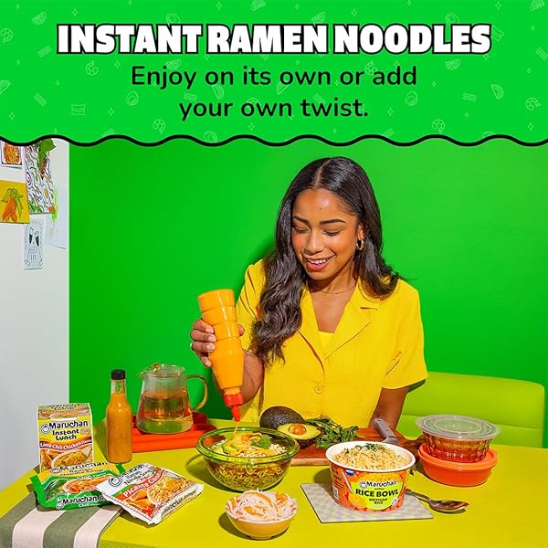 MARUCHAN RAMEN CHILI, INSTANT RAMEN NOODLES, READY TO EAT MEALS, 3 OZ, 24 COUNT