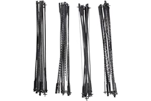 Teppich 48Pcs 5 Inch Pinned Scroll Saw Blades TPI 10/15/18/24 Power Tools Accessories for Woodworking for DIYers