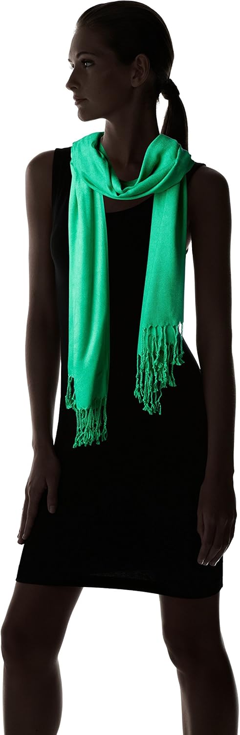 Tahari by Elie Tahari Solid Pashmina Scarf 100% Viscose Green at  Women’s Clothing store