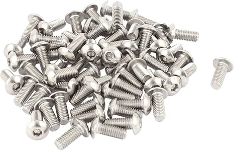 Kit De Tornillos Y Tuercas De Cabeza De Botón M5 M5 X 0.197 In 0.315 In