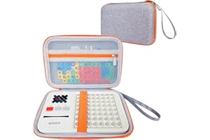 JCHPINE Hard Carrying Case for GiiKER Super Blocks Puzzle Game, Protective Storage Holder for GiiKER Brain Teaser Puzzles Interactive Handheld Game Console Accessories (Case Only) (Orange for Super Blocks)