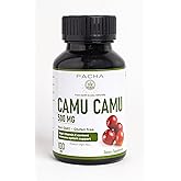 Pacha Superfoods Camu Camu Capsules 500mg, high Vitamin C Content.