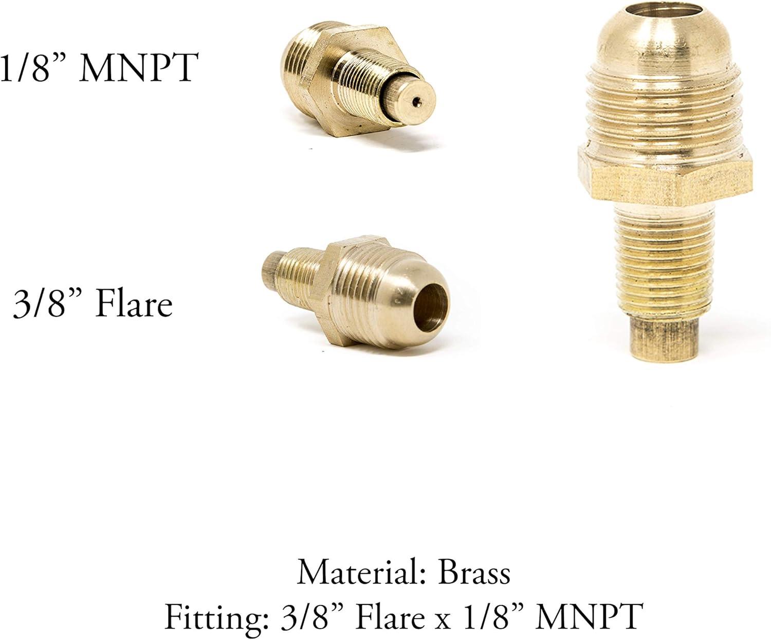 GasOne 2109+50105 4 ft Regulator-with 1/8 MNPT Propane Brass Orifice : Garden & Outdoor