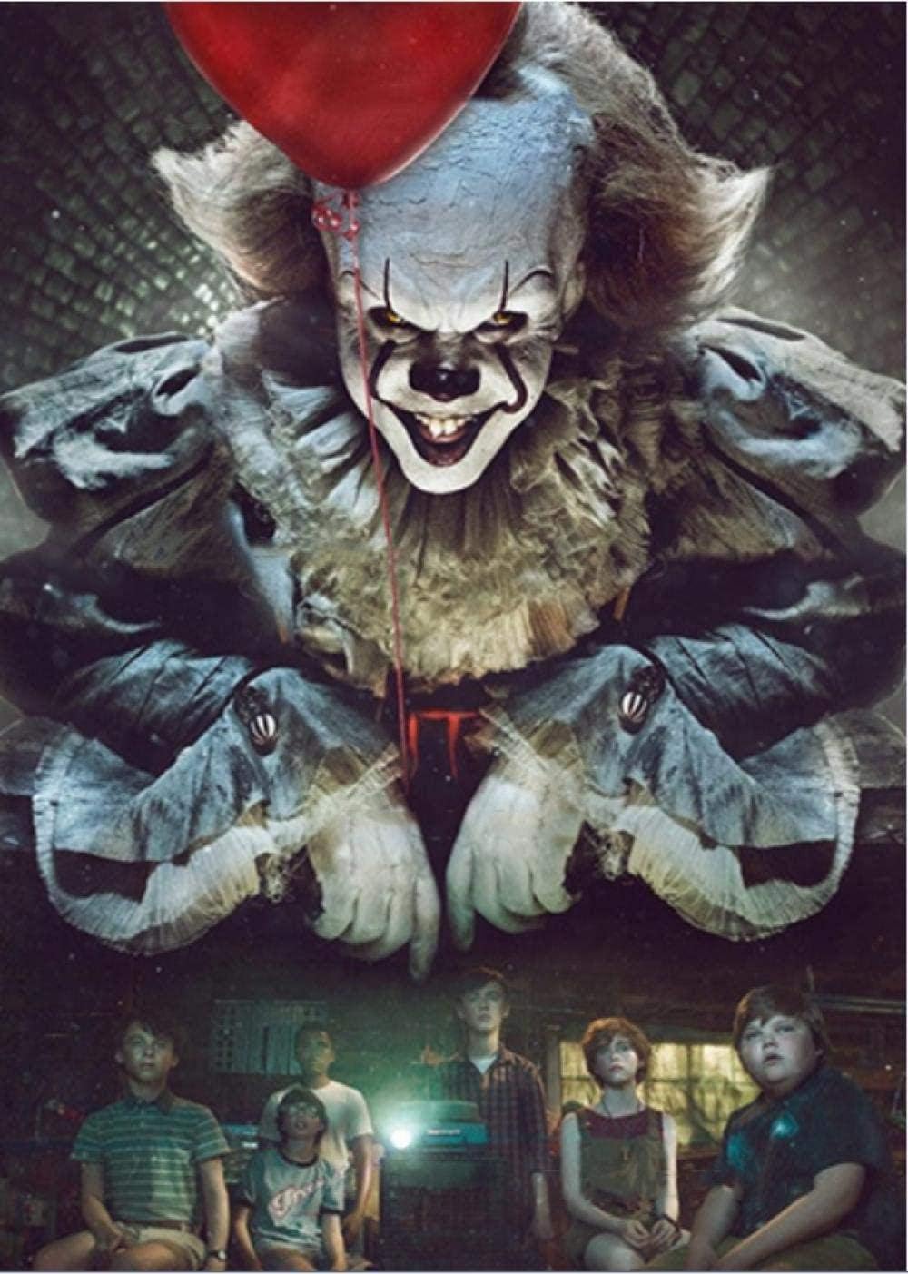 Bdhnmx Adult 1000 Piece Jigsaw Puzzle Horror Movie Clown Character