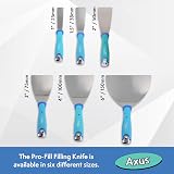 Axus Decor Pro-Fill Blue Series Stainless Steel Flexible Filling Knife 2in view 6