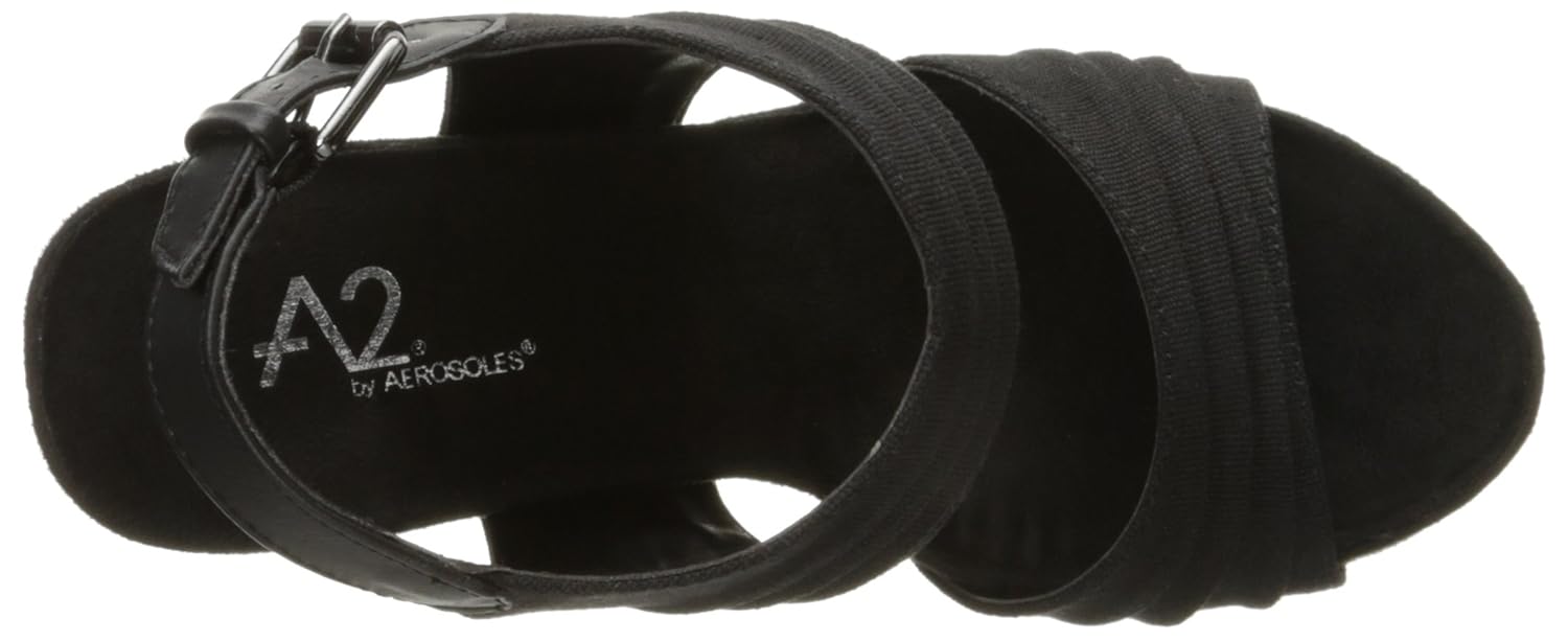 aerosoles women's a2 by may plush wedge sandal
