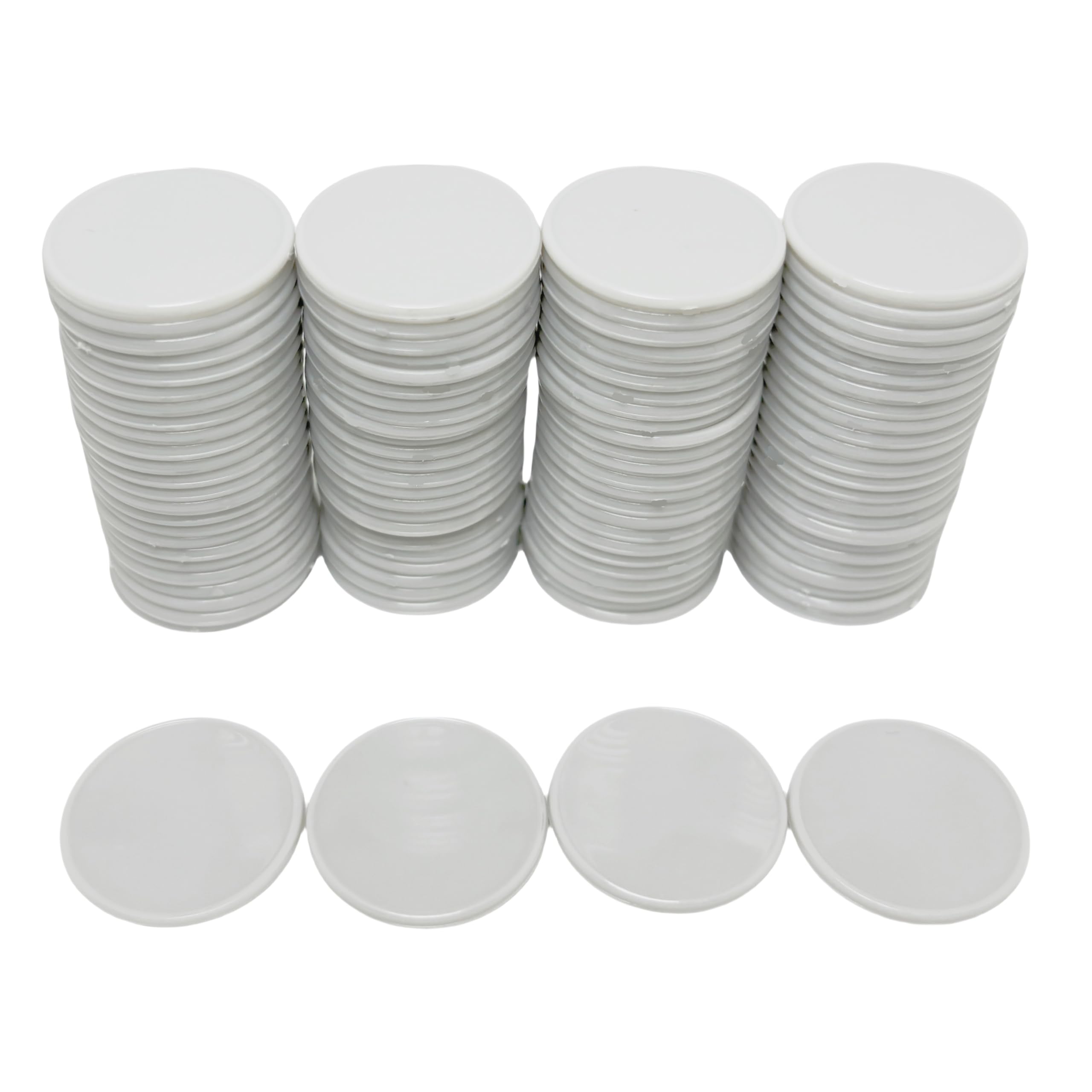 Smartdealspro 25mm Opaque Plastic Learning Counters Mini Poker Chips Games Tokens with Storage Box (Grey) — image 1