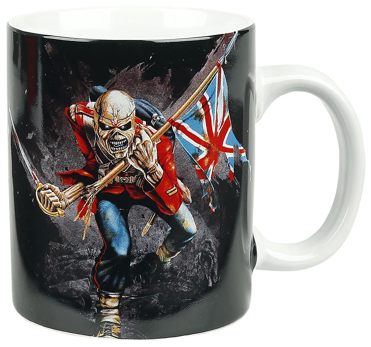 KKL Iron Maiden The Trooper Mug, White, 4 cm