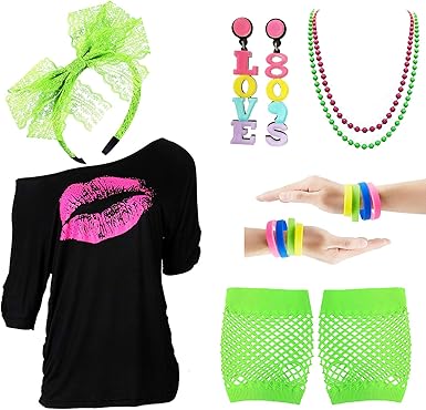 roupas e acessórios dos anos 80