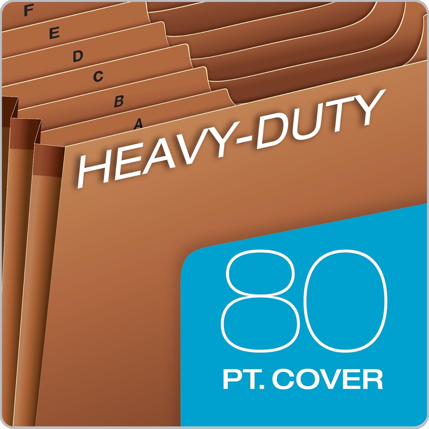 Globe-Weis PFXR217AHD /Pendaflex Heavy Duty Expanding File, Open Top, 21 Pockets, A-Z, 1/3 Cut Tabs, Letter Size, Brown (R217AHD) : Expanding File Jackets And Pockets : Office Products