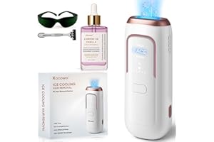 REYANG Laser Hair Removal for Women with 5℃ Ice Cooling, Painless IPL Laser Hair Removal Device, 3 Modes & 5 Strengths Tailored for Every Body Part, at Home Laser Hair Removal for Women Men on Face Body