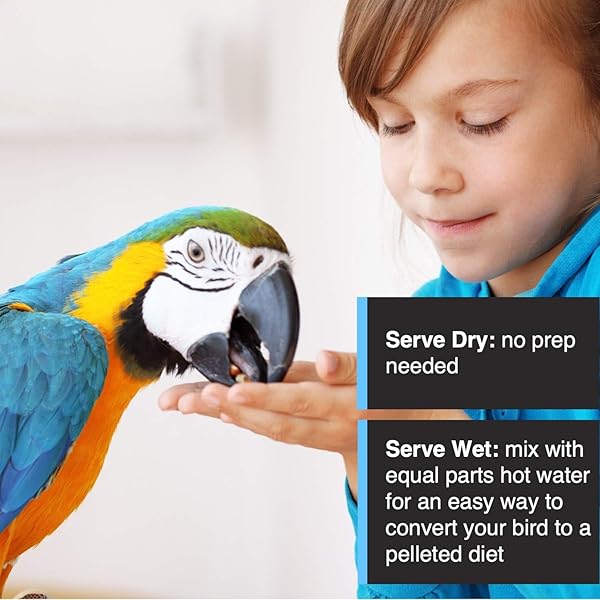 HARI TROPIMIX BIRD FOOD, HAGEN LARGE PARROT FOOD WITH SEEDS, FRUIT, NUTS, VEGETABLES, GRAINS, AND LEGUMES, ENRICHMENT FOOD, 4 LB BAG