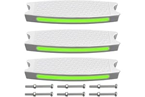 18 inch Pool Ladder Steps Replacement with Reflective Strips - LESIWHOS 3-Pack Plastic Swimming Pool Ladder Rung Step with 6 