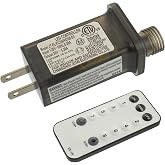 SIGANDG 30V 9W 8 Mode LED Controller with Memory Function and IR Remote Control Low Voltage Transformer for Holiday String Lights,not Fit for 8 Mode with Control Box and 1 Mode String Light(1 pcs)