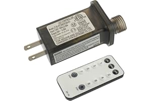 SIGANDG 30V 9W 8 Mode LED Controller with Memory Function and IR Remote Control Low Voltage Transformer for Holiday String Lights,not Fit for 8 Mode with Control Box and 1 Mode String Light(1 pcs)