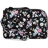 Vera Bradley Women's Cotton Double Zip ID Case Wallet With RFID Protection