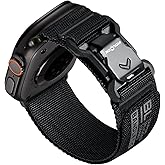 Bandletic Compatible with Apple Watch Ultra Band - for Men, Wide Nylon Sport Loop with Magnetic Fidlock V-Buckle for iWatch 49mm(Ultra 3/2/1),46mm(11/10),45mm(9/8/7),44mm(SE3/SE2/SE/6/5/4),42mm(3/2/1)