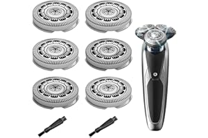 JIANCENGYU SH60 Replacement Heads Compatible with Phillips Norelco 6000 Replacement Electric Shaving Head Razor Blades Series 6000,for Philips norelco Series 6000 Replacement Blades,Sh60 Replacement Heads 6Pack