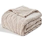 lifein Throw Blanket for Couch - Soft Boho Bed Throw Blanket, Fleece Cozy Blanket, Cute Fluffy Lightweight Blankets&Throws for Sofa,Chair,Home Decor,Woman(50x60in,Khaki)