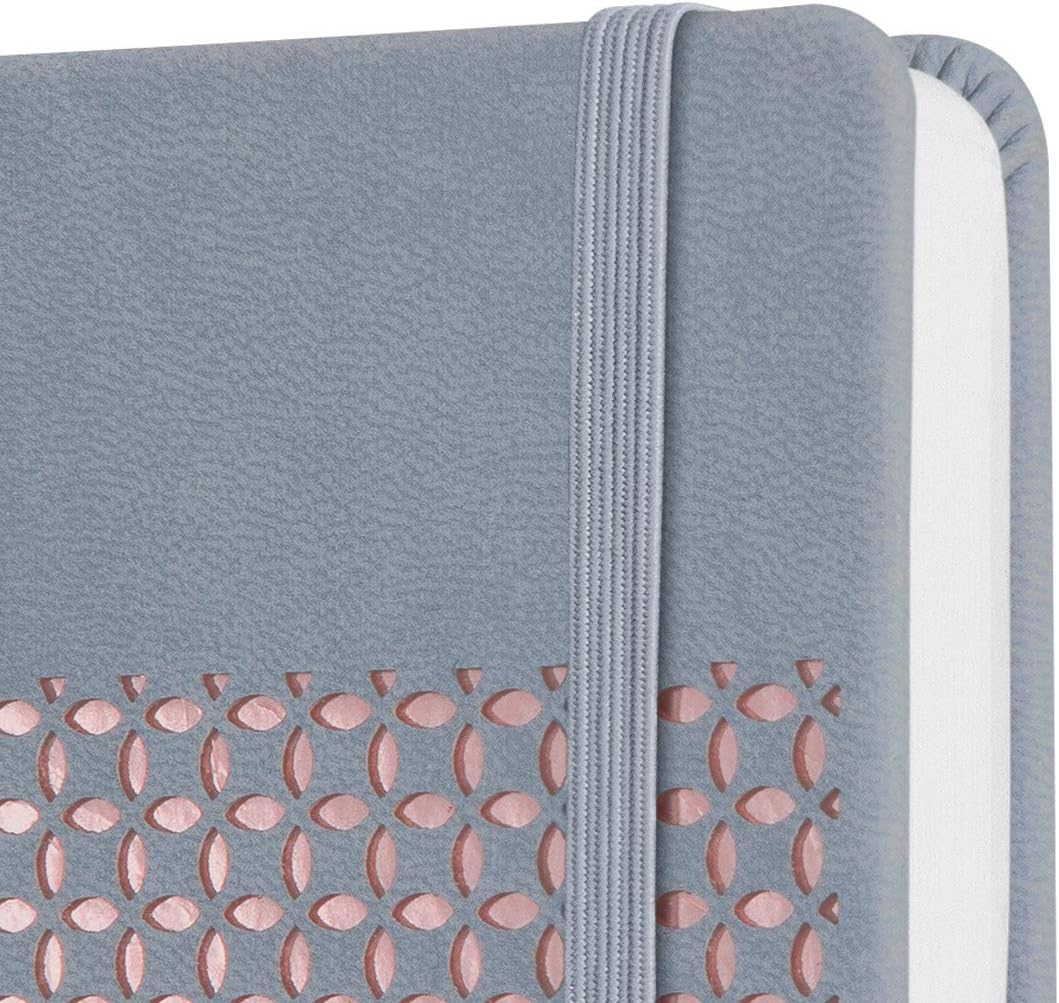 SIGEL JN208 Notebook Jolie, approx. A6, lined, hardcover, design glacier Grey, gray & pink, approx. A6 (9.5 x 15 cm) - Image 3