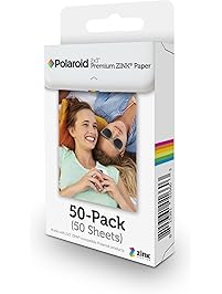 Polaroid 2x3ʺ Premium ZINK Zero Photo Paper 50-Pack - Compatible with Polaroid Snap/SnapTouch Instant Print Digital Cameras & Polaroid ZIP Mobile Photo Printer