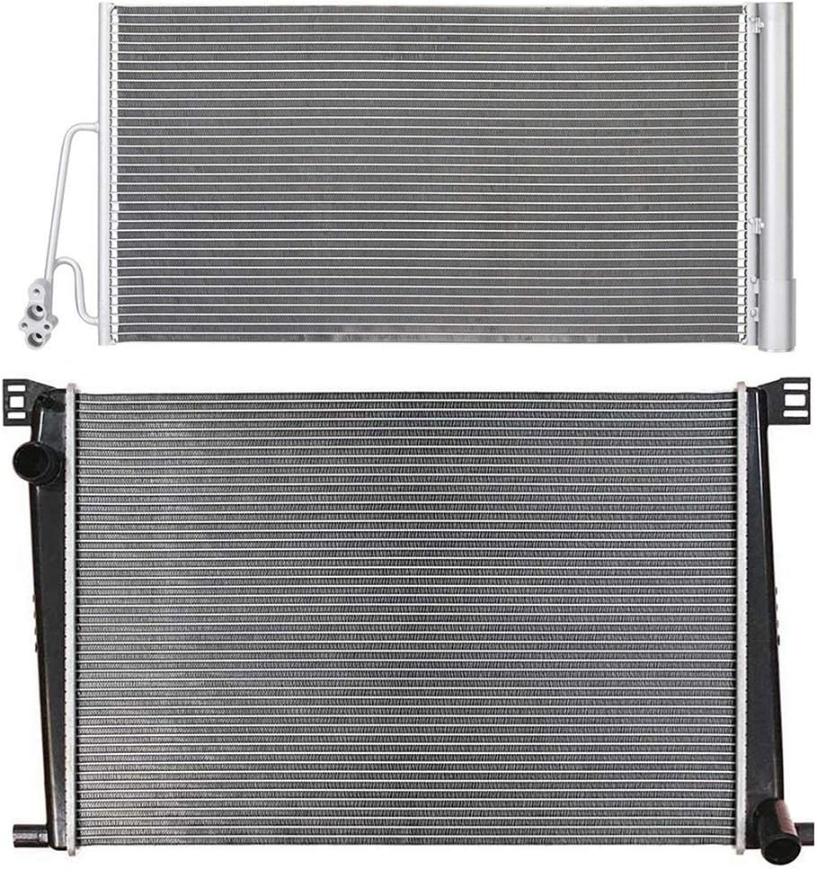 ANGLEWIDE Radiator+AC A/C Condenser Compatible for 2007