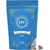 Harney &amp; Sons Blueberry Green Tea Sachets, 25 Count | Green tea with blueberry, lemongrass and vanilla flavors. 25 sachets. Contains caffeine