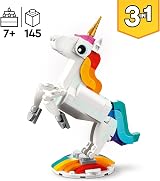 LEGO Creator 3in1 Magical Unicorn Toy 31140 Animal Figure Seahorse Peacock view 2