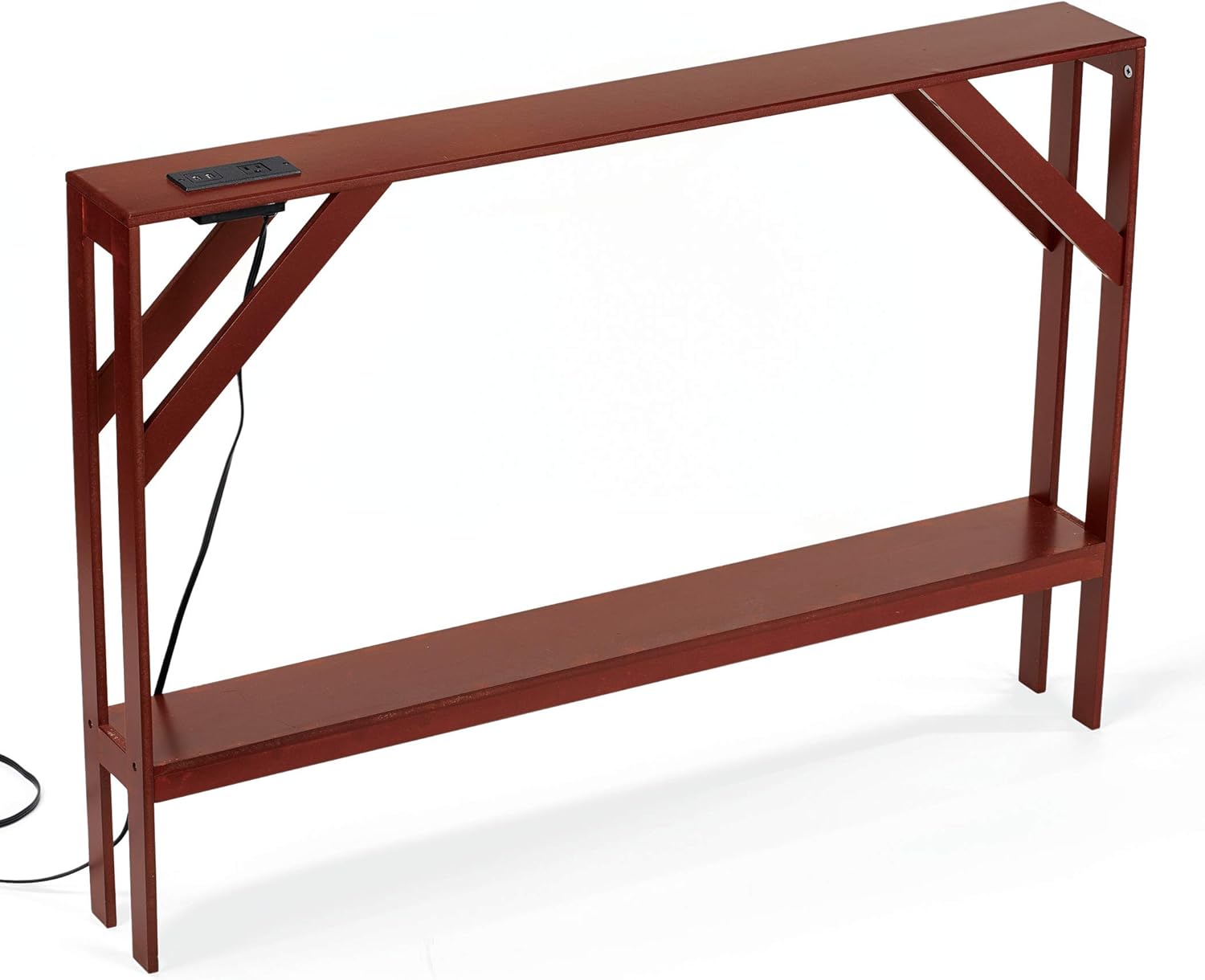 Collections Etc Beautiful Sofa Table with Builtin USB Charging Station