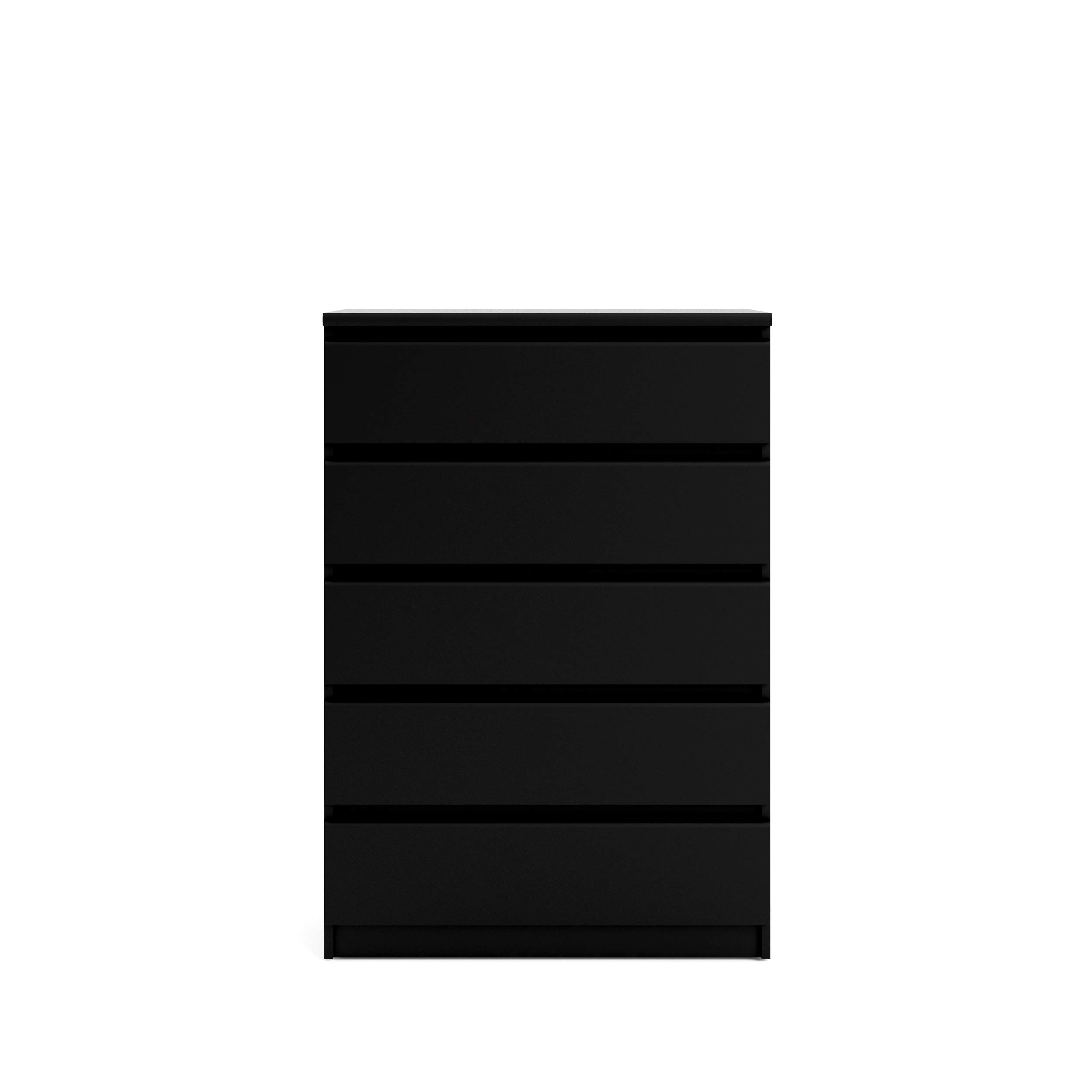 Tvilum 5 Drawer Chest, Black Matte