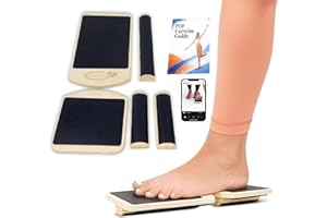 Single Leg Balance Board - Ankle & Foot Exerciser Strengthener, Physical Therapy for Sprained Ankles, Foot Stretcher for Plan