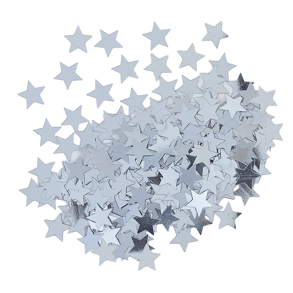 Sparkling Silver Stars Confetti (14g) 1 Pack - Premium Quality, Eye-catching Decoration, Perfect for Parties, Events, and Celebrations, .5oz