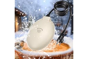 KETNET Bird Baths Heater for Outdoors in Winter Submersible, Pond Heater Birdbath De-icer with Thermostatically Controlled, Birdbath Water Heater Deicer Suitable for Bird Bath Chicken Farm Patio Yard