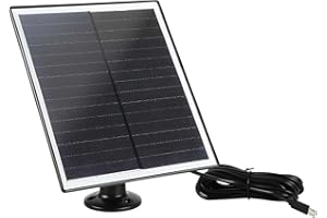 Solar Charger Solar Panel 6W 5V Portable DIY Panel Mircro USB for Surveillance CCTV Outdoor Camera etc. Charging