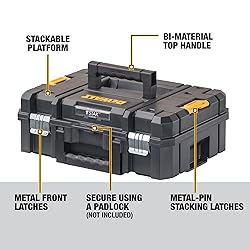 DEWALT TSTAK II Tool Box, Flat Top Tool Storage