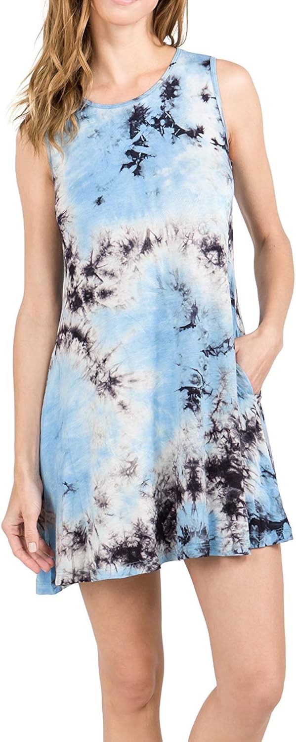 tie dye swing dress