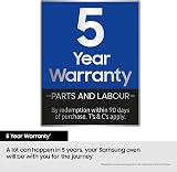 Samsung Series 4 Dual Cook Flex Smart Oven with Pyrolytic Cleaning NV7B45305AS view 3