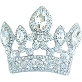 Sindary Classic 2.56" Crown Brooch Pin Pendant Austrian Crystal BZ5050