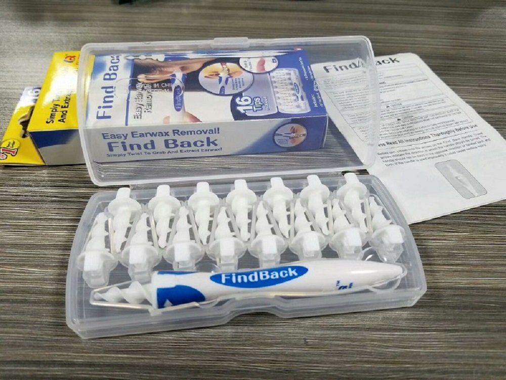 Ear Cleaner Earwax Removal Kit with Soft Spiral Cleaner Prevent Ear-Pick Tools Ear Care Kit with 16 Replacement Tips