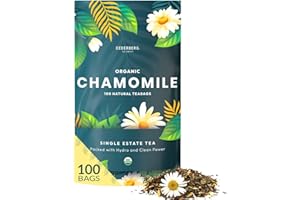 Organic Chamomile Tea — 100 Tea Bags | Organic Herbal Tea From Single Origin | Eco-Friendly Tea Bags | Non-GMO Caffeine Free Tea With Zero Sugar | Cederberg Tea Company