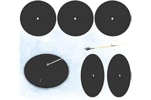 Blueweenly 6 Pcs Ice Fishing Hole Covers 12 Inch Insulator Accessories Insulated Ice Tip Ups Hole Cover Lid for Winter Fish Houses Equipment