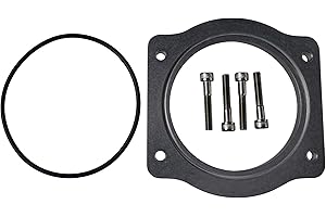 ICT Billet LS 92mm Throttle Body to 102mm Intake Manifold 4 Bolt TB Adapter LS1 LS3 LSX 551571 Natural