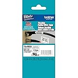 Brother Genuine P-touch TZE-FX251 Tape, 1" (0.94") Wide Flexible-ID Laminated Tape, Black on White, Best Suited for Wire Wrap