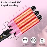 LAYADO 3 Barrel Hair Curler 25mm Waver Mermaid Waves With 210/180C Heat view 2