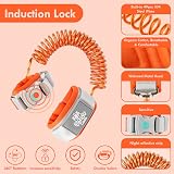 Lehoo Castle Baby Reins 1.5m Walking Harness with Magnetic Lock Orange view 3