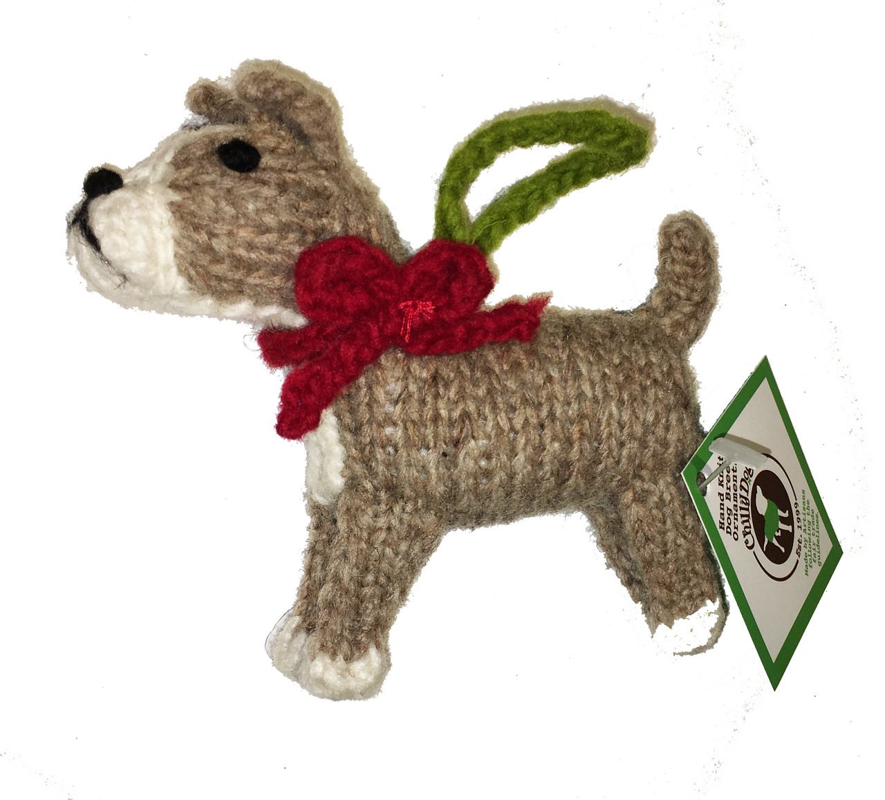 Chilly Dog Pitbull Dog Ornament