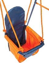 Hedstrom Folding Baby Swing Set Blue/Orange 6-36 Months Outdoor Garden view 6