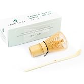 Jade Leaf Matcha Whisk Set | Matcha Set Includes: 1x Traditional Bamboo Whisk (Chasen), 1x Bambo Scoop (Chashaku) - Great Gift for Matcha Lovers